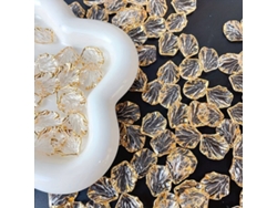 40 colgantes de acrílico transparente con borde dorado Pickifypunnyb Slo Slowmoose