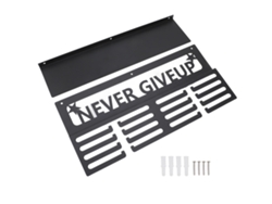 Soporte De Metal Innovador Para Medallas Con Estante Para Trofeos, Estante De Pared Negro Para Pasillos.