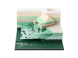 Bloc de notas 3D Eifson, pegatina del templo Kiyomizudera (verde)