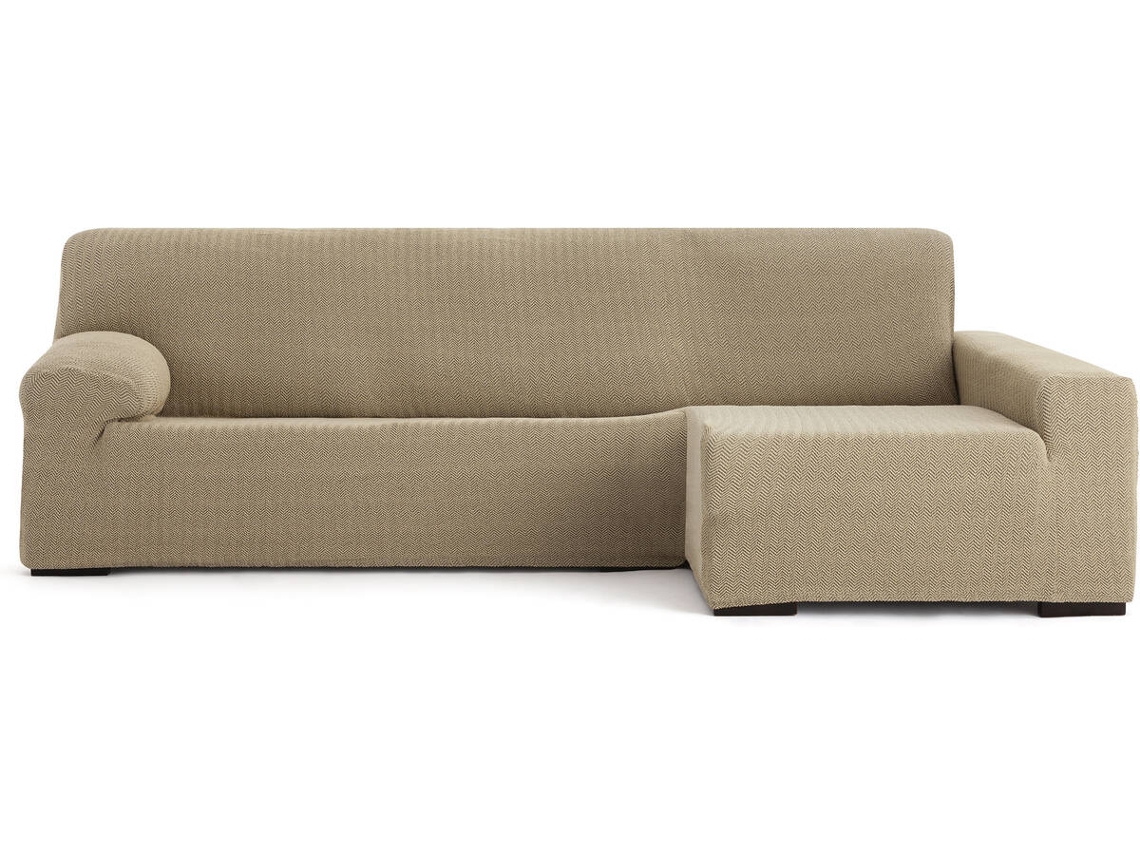 Funda de Chaise Longue Derecha EYSA Premium Jaz Tejido Multielástico (360 x 180 x 120 cm - Poliéster y Algodón - Beige)