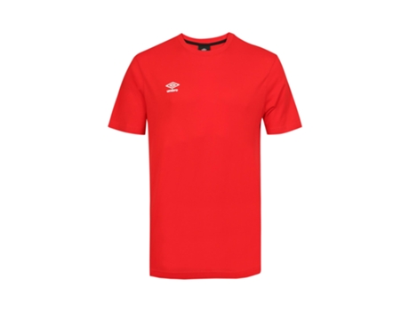 Camiseta de Hombre UMBRO Prt Algodón Rojo (4XL)
