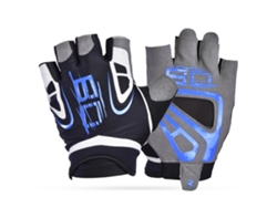 Guantes de medio dedo transpirables Boodun para hombre, par para deportes de interior, gimnasio, fitness (m)