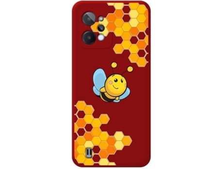 Carcasa para Realme C31 TUMUNDOSMARTPHONE Silicona Líquida Dibujos Rojo