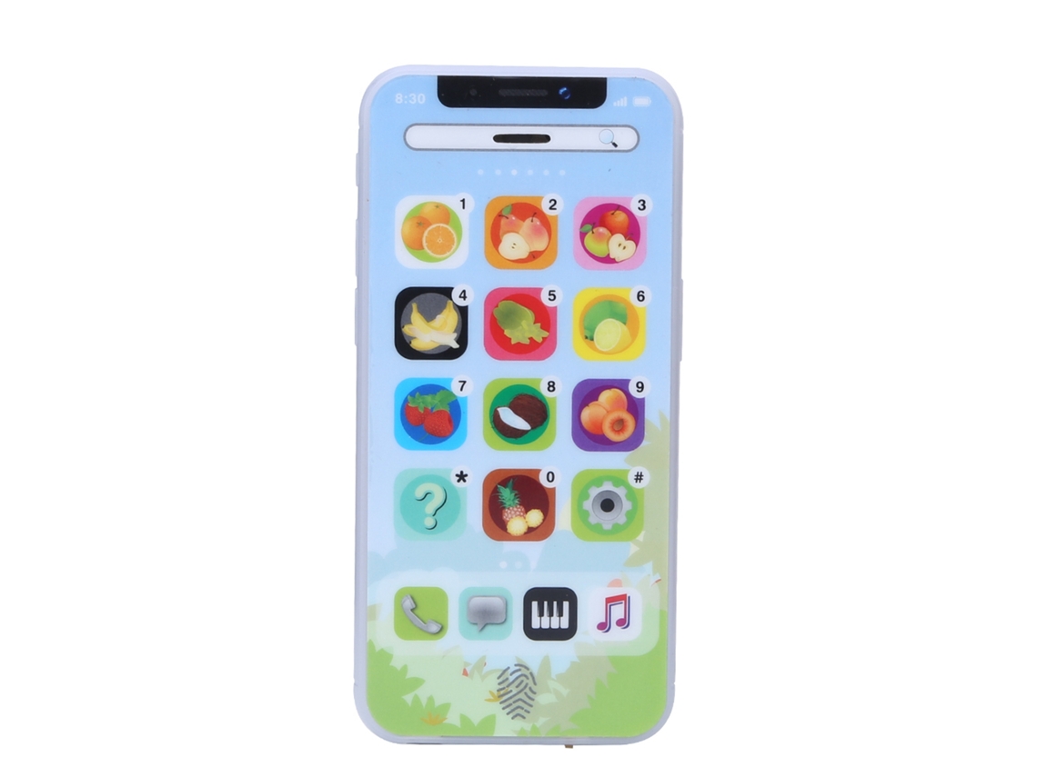 Vlola-juguete Teléfono Simulado Para Bebés Con Luz Y Música Máquina Educativa De Aprendizaje Para Niños Azul