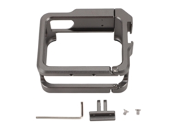 Caja Protectora De Aluminio Para Cámara De Acción Go 3s Go3 Con Montaje Cold Shoe Para Luz Y Micrófono