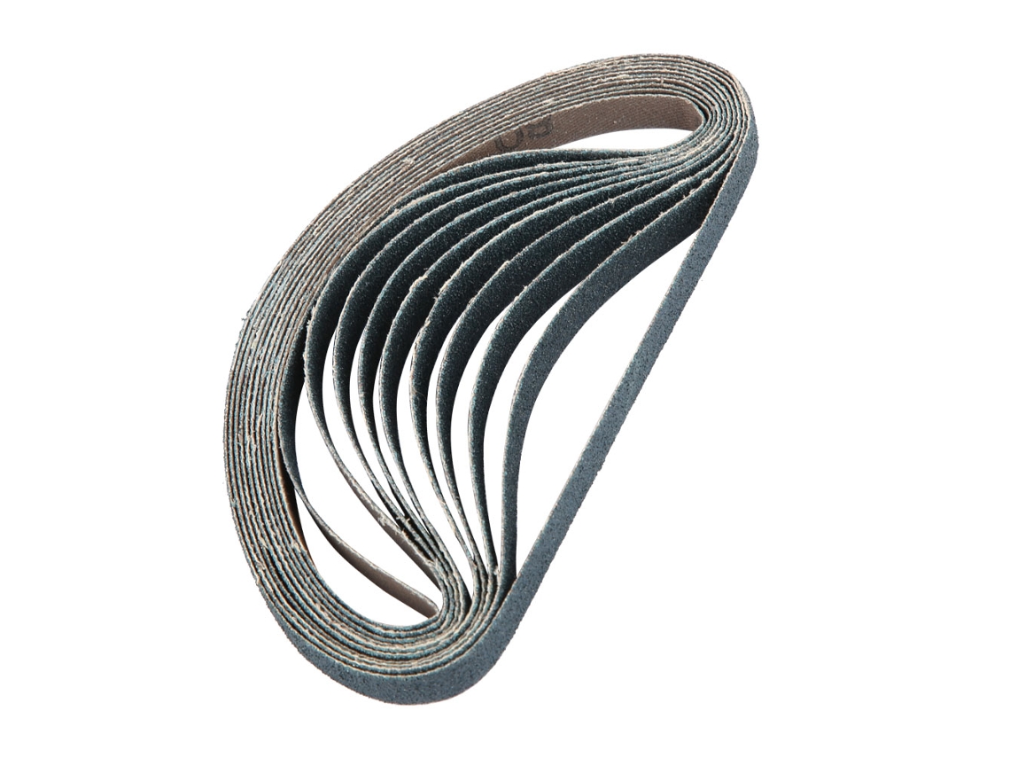 Banda Abrasiva De Lijado De 330*10 Mm Para Pulir Y Lijar Con Máquina (azul, Grano 60)