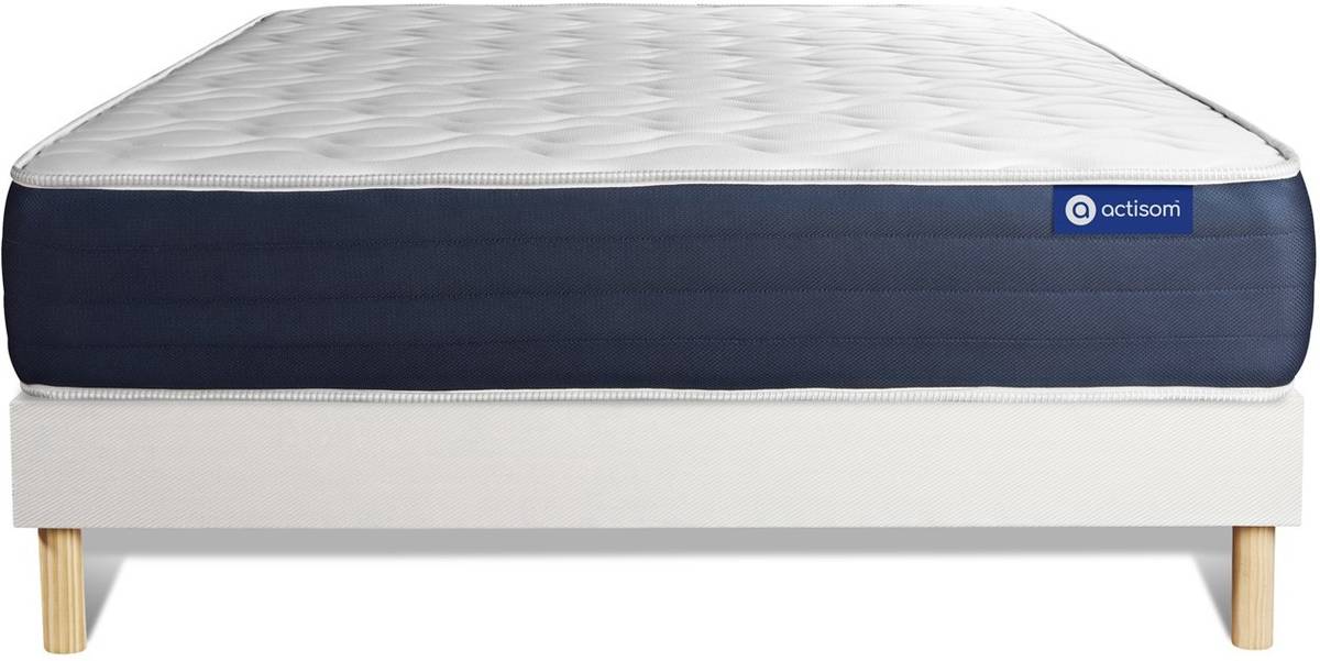 Pack Actiflex Sleep 120x195cm somier blanco muelles ensacados y espuma conjunto de actisom 120x195 3