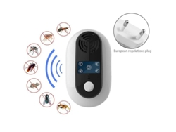 Repelente Ultrasónico Inteligente De Ratones Y Mosquitos, Silencioso, Sin Olor, Eléctrico Para Hogar Con Temporizador