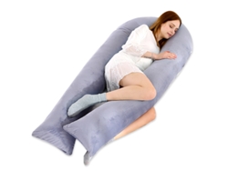Almohada De Embarazo Almohada Multifuncional Para Dormir Para Embarazadas Adecuada Para Soporte Corporal Completo Cojín De 145 X 70 Cm (gris) Cuich