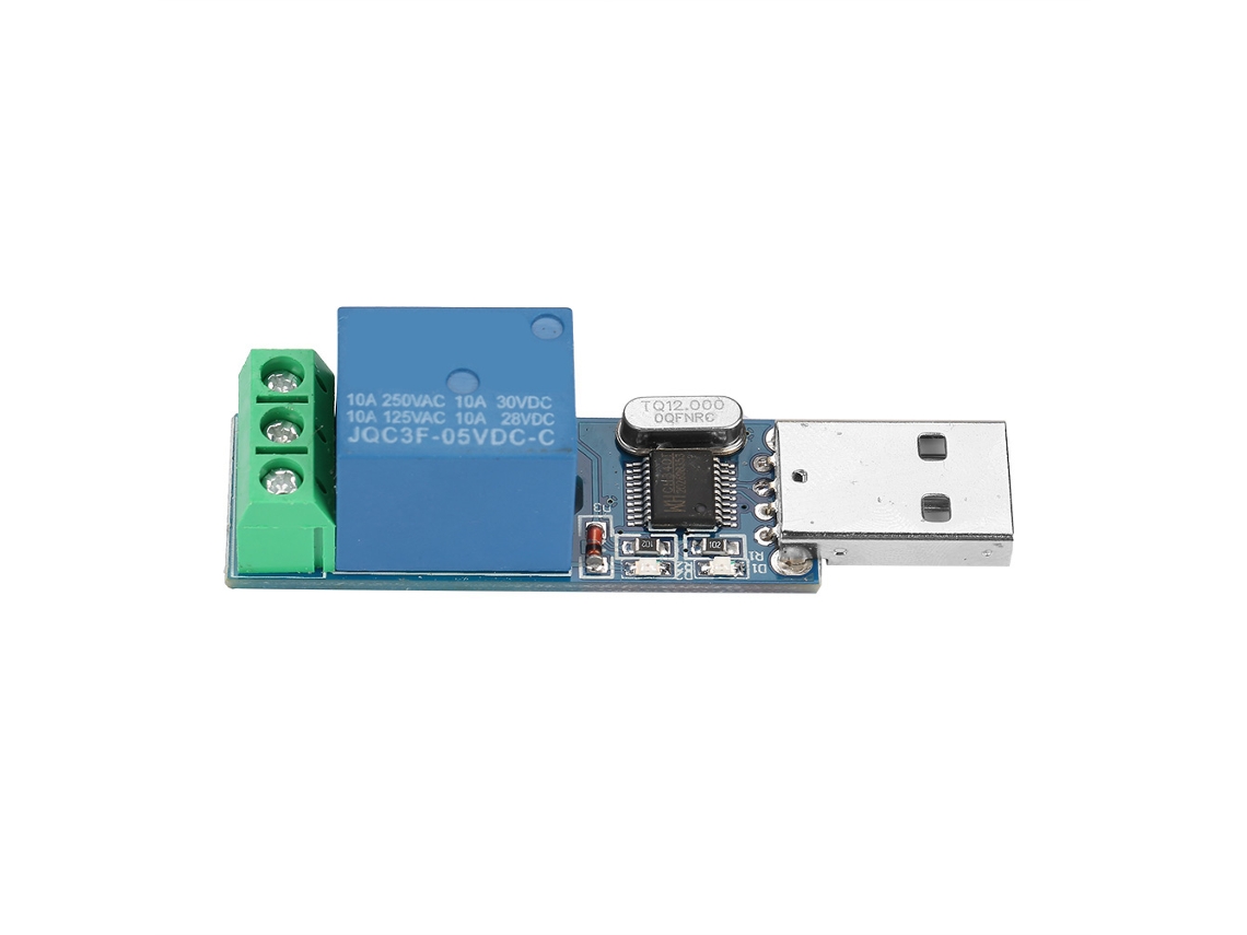 Módulo de relé USB inteligente Velora 2026 controlado por PC y MCU con interruptor de bloqueo automático y momentáneo.