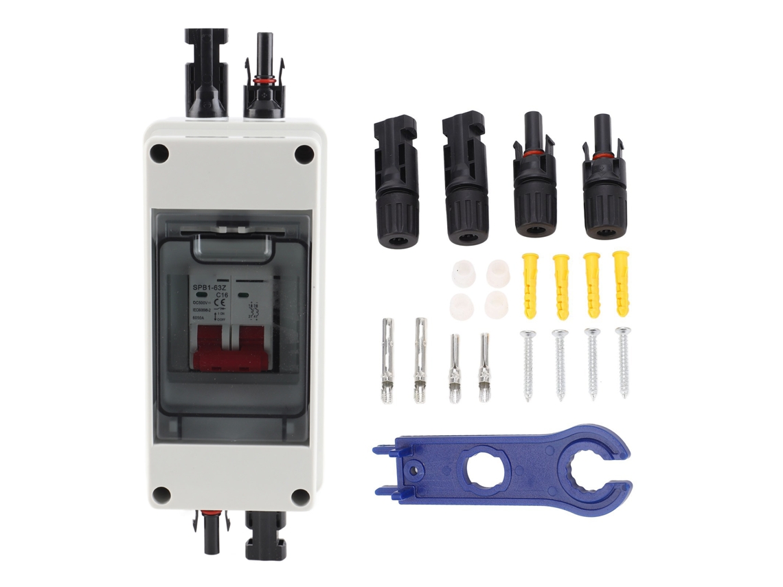2026velora-interruptor De Desconexión Solar Con Breaker De Circuito Miniatura Ip65 Caja Distribución Pv Dc500v 16a