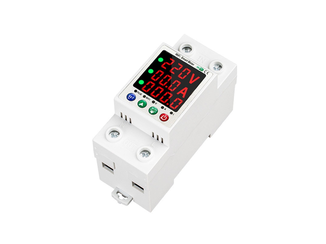 Disyuntor inteligente Tuya Wifi con reconexión automática, protecciones y control mediante app/asistente