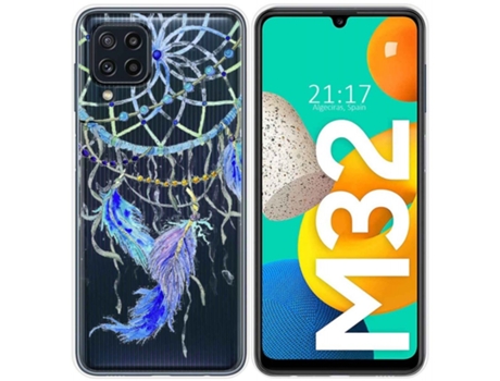 Carcasa Samsung Galaxy M32 TUMUNDOSMARTPHONE Dibujos Transparente Multicolor