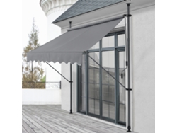 Toldo articulado PRO.TEC Stem  300 x 120 x 220-309 cm Gris medio