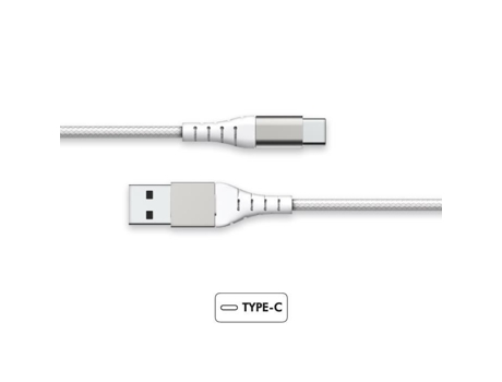 Cable USB A/USB C con Garantía de por Vida 1,2 m 3A White Force Power