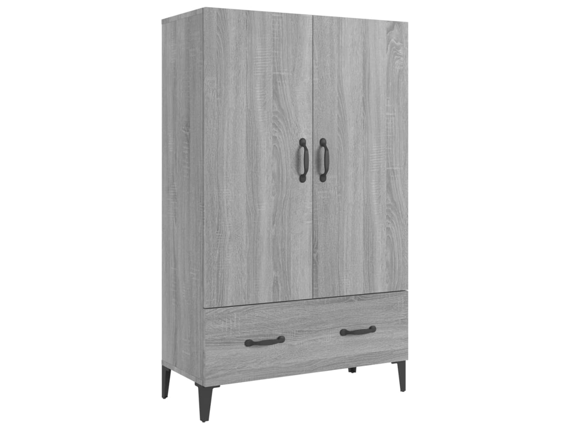 MAISON EXCLUSIVE Armario alto de madera procesada, gris Sonoma (70 x 31 x 115 cm)