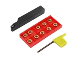 Soporte Para Herramientas De Torneado De Torno Srapr1616h10 Con 10 Cuchillas De Inserto Rpmt10t3mo, Alta Precisión Y