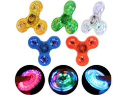 Fidget Spinners 5 Pack Led Light Up Clear Toys Tdah Anxiety Stress Reducer Spin For Kids