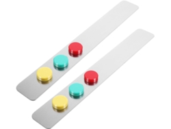 Tiras Magnéticas Adhesivas De Hierro De Diseño Minimalista Para Tablones De Anuncios, 2 Unidades Con 10