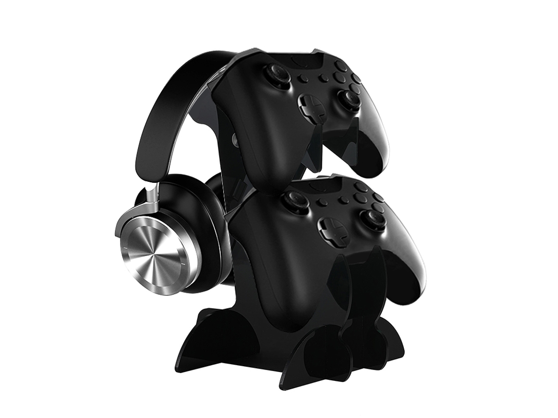 Soporte universal para mando/auriculares de PS5/PS4/Switch MDUG (negro, doble capa)