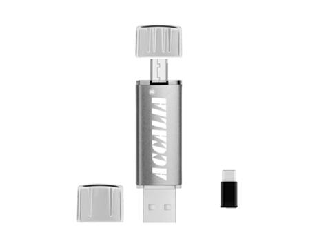 Pen USB SLOWMOOSE 3 Em 1 Tipo C Flash Stick (Plateado - USB 2.0 - 128 GB)