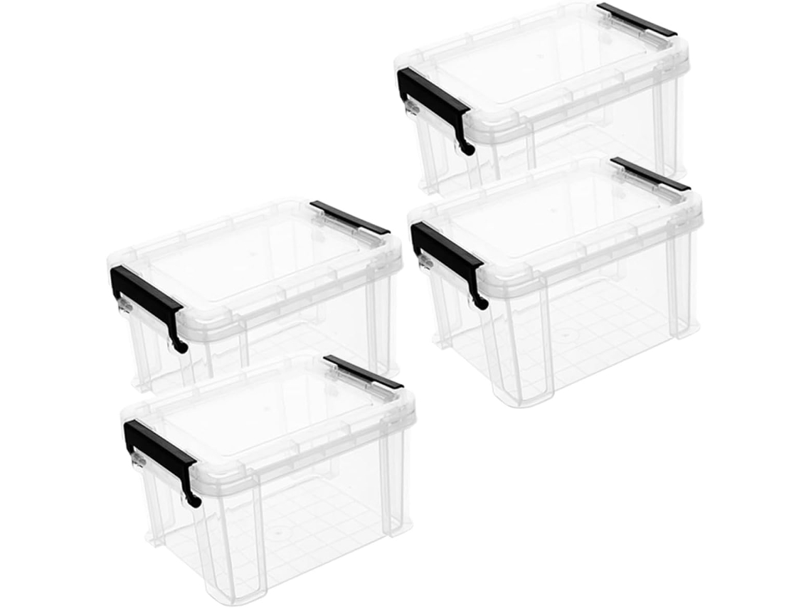Caja De Almacenamiento De Plástico Transparente