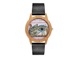 Reloj De Pulsera De Silicona Con Malla Moda Cuarzo Unisex Hombre Mujer Negro