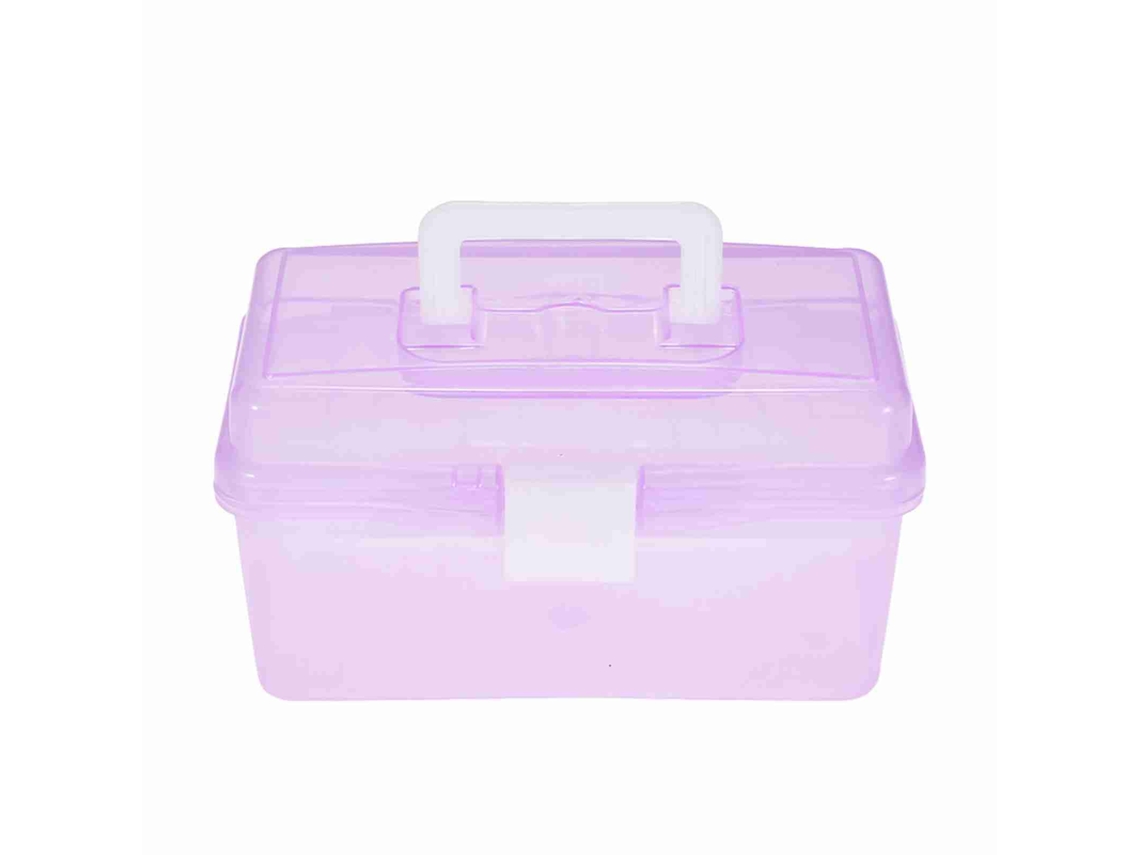 Estuche Portátil Para Guardar Material De Arte Con Asa Y Bandeja Extraíble.