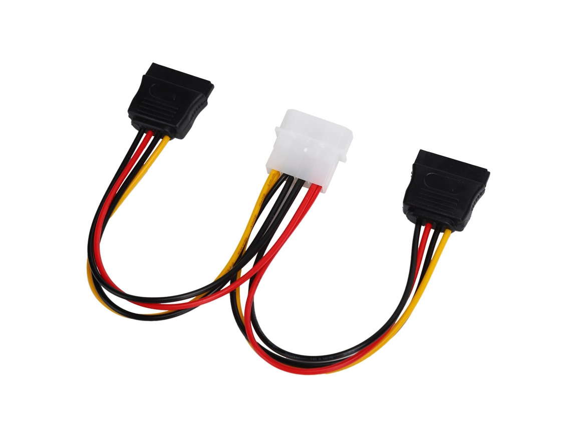 Vlrla-2026novocable De Alimentación 4-pin 1 Entrada-2 Salidas De 20 Cm Para Disco Duro