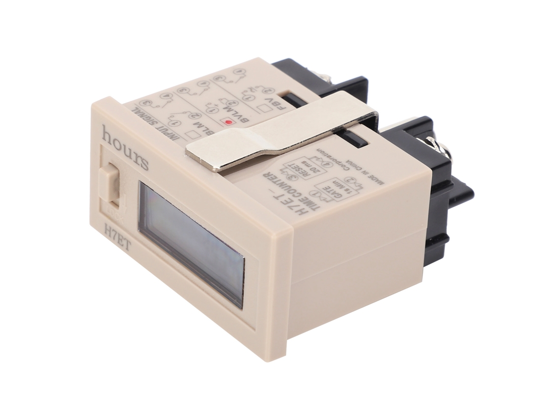 Contador Electrónico Industrial H7et Con Pantalla Lcd De 6 Dígitos, Reseteable Y Batería Integrada