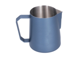 Taza Para Café Con Leche Con Boquilla Puntiaguda, Acero Inoxidable 304, 600 Ml, Azul, Para Espumar Leche.