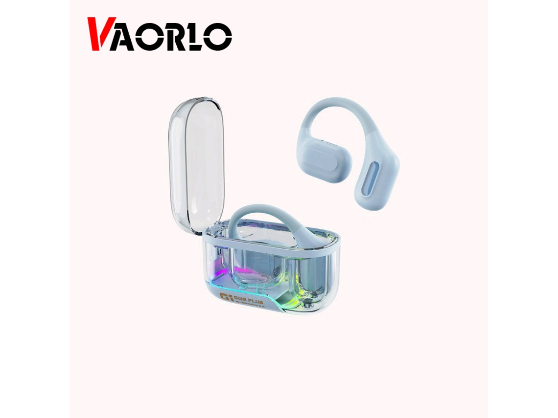 Auriculares Inalámbricos Bluetooth 5.3 Hifi De Conductor De Aire (azules) Con Micrófono.