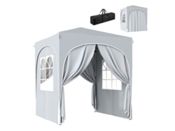 Cenador plegable de jardín de 2x2 m con protección UV50+ CHEZMOI