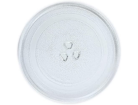 TIENDA EURASIA Plato para Microondas Universal, Cristal con Anclaje Central, Ø24,5 cm