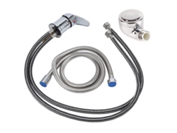Regadera para grifo con dispensador de champú para cama, con interruptor y aplicador de zinc