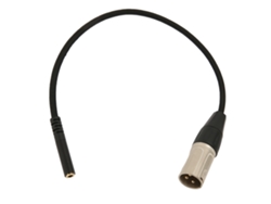 Cabo 1/8 Polegada Feminino Para Xlr Masculino 3.5mm Estéreo Adaptador Sem Ruído 30cm