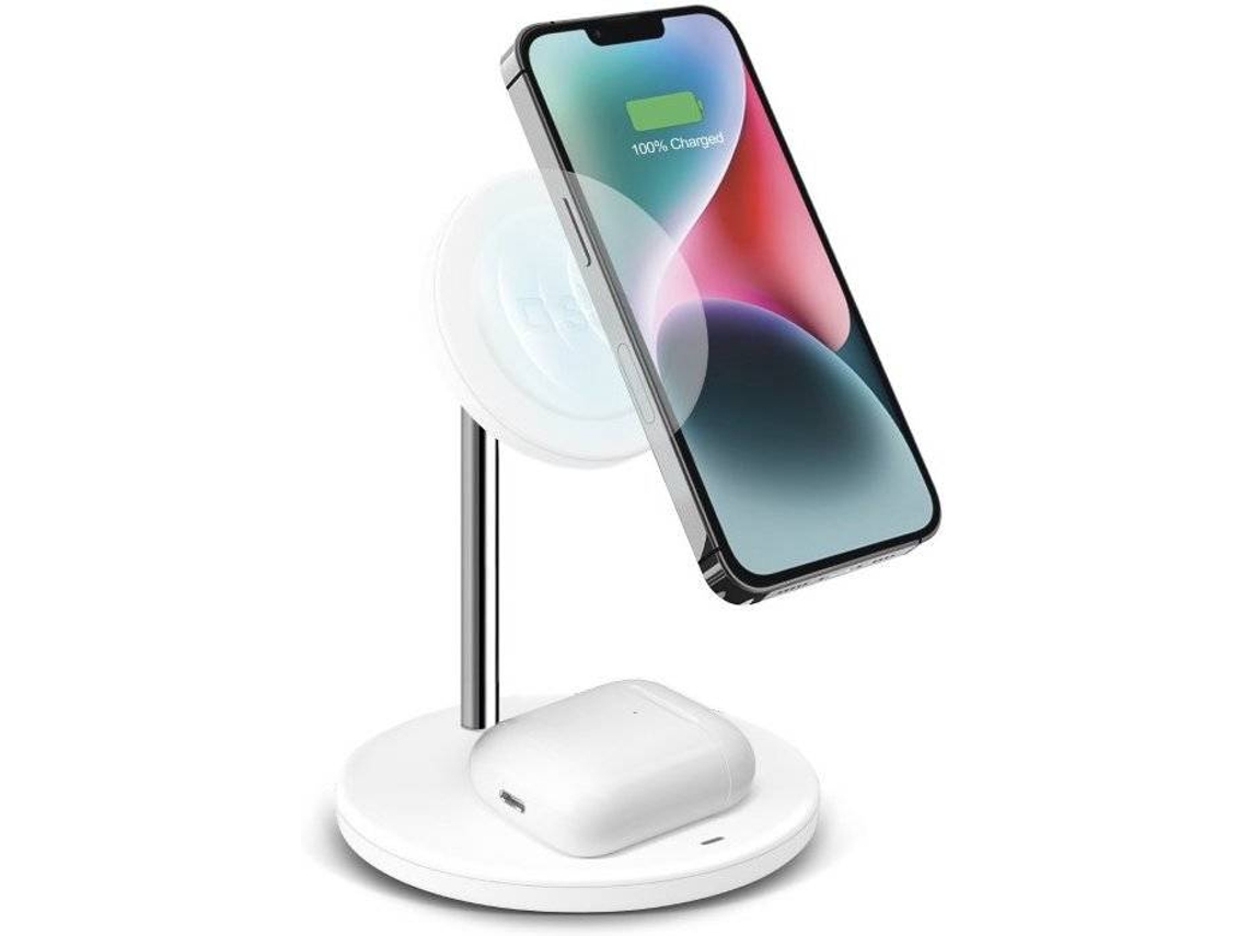 Cargador Vertical SBS Inalámbrico 2X Wire (Blanco)