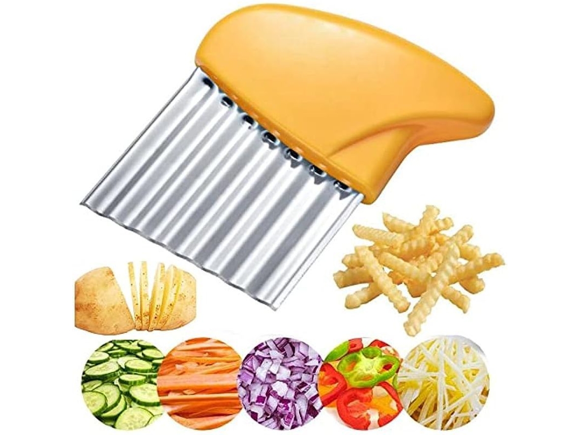2026-cortador Ondulado Multifuncional De Acero Inoxidable Para Verduras, Frutas, Papas, Patatas, Ensaladas, Decoración Y Cocina