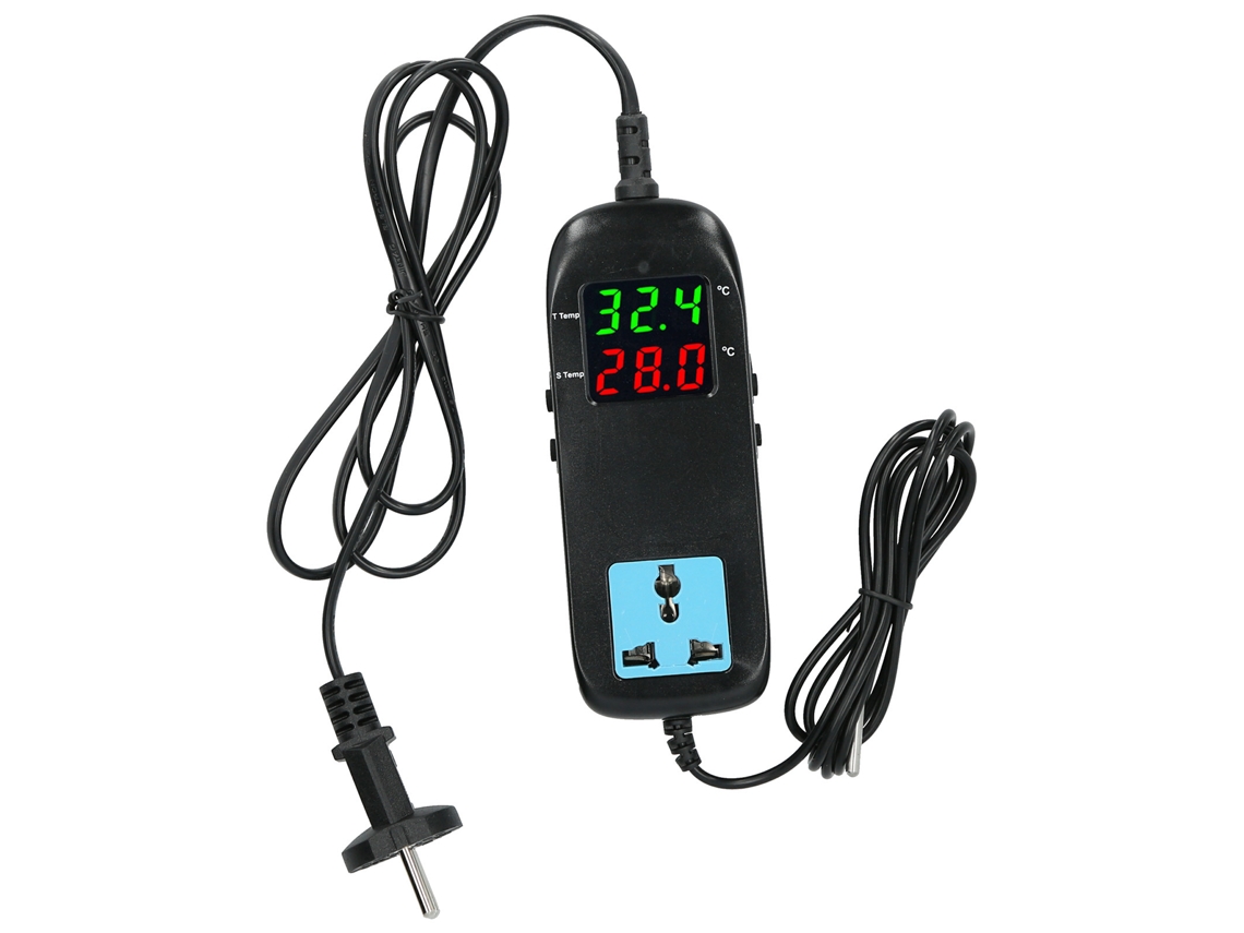 Termostato Electrónico Digital Con Control De Temperatura Led Dual Para Invernaderos De Plantas, Ac90v-250v