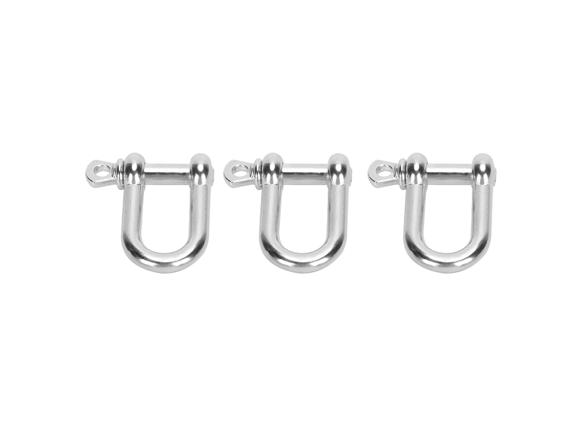 Piezas De Llavero Con Anilla En D Y Brazalete De Paracord En Forma De U De Zinc