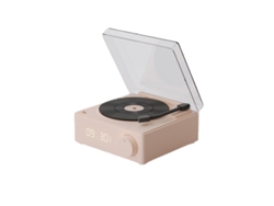 Tocadiscos Bluetooth 5.0 Con Funciones De Altavoz Y Despertador