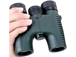 Binoculares 10x26 para adultos, compactos, mini telescopio HD de alta potencia, regalo para niños, Yizhood (verde)