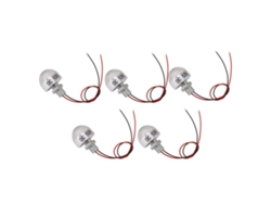 2026-5pcs Luz Led De Pozo Enterrada Dc 12v 1w Mini Foco Empotrado Para Gabinete Joyas Techo Escalera Paisaje