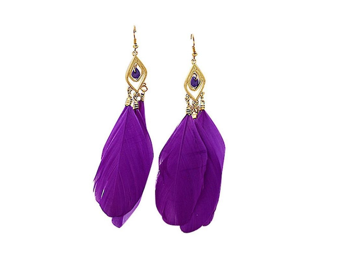 2026-pendientes De Plumas Para Mujer Elegantes Con Gancho Para Boda Fiesta Prom Regalo Farfi