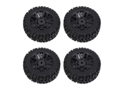 Neumáticos De Repuesto Para Las Ruedas Delanteras Y Traseras De Los Coches Rc Wltoys 144001, 144002, 124008, 124018 Y 124019, Fabricados En Caucho.