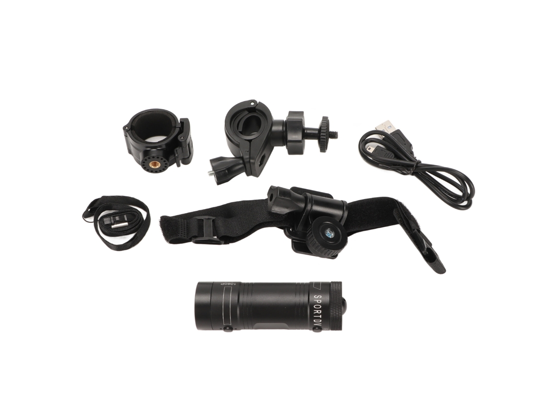 Camera De Capacete Para Moto Hd 1080p Ângulo Largo 120 Graus À Prova D'água Com Microfone Compacta Para Windows