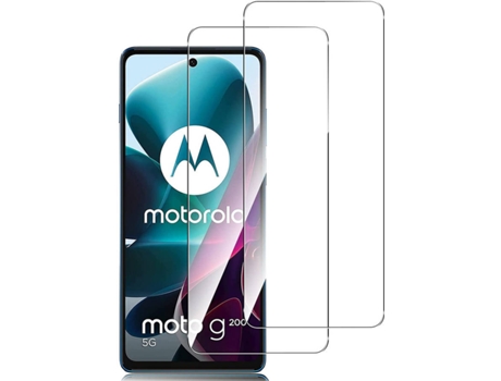 Kit Protectores Cristal Templado Motorola Moto G200 5G Case-Friendly
