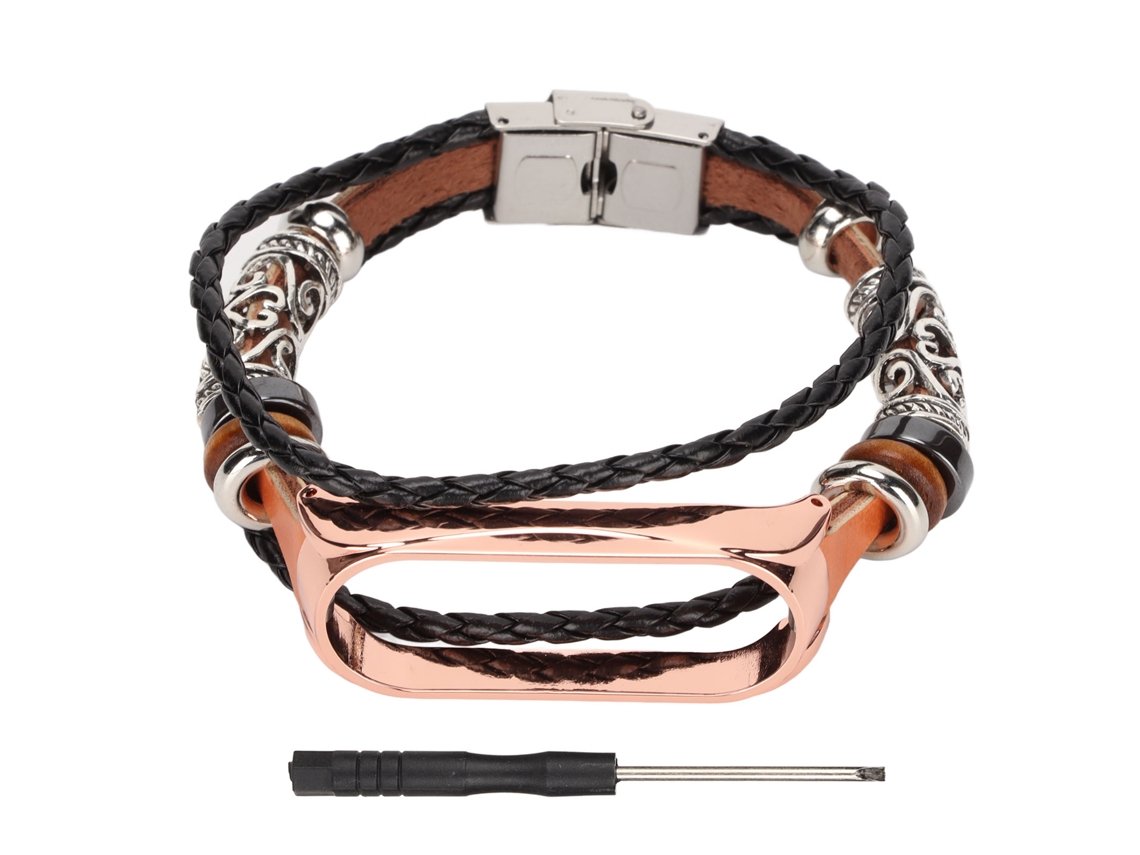 Pulsera de cuero para Xiaomi Mi Band 6/5 NFC EOOCOO