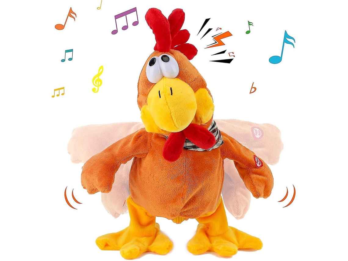 Pollito Eléctrico De Peluche, Gallo Musical Que Camina, Canta Y Saluda.