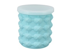 Cubitera De Silicona Con Aislamiento Térmico Y Doble Compartimento Para Enfriar Bebidas Y Cócteles (13,5 X 13,5 X 14 Cm).